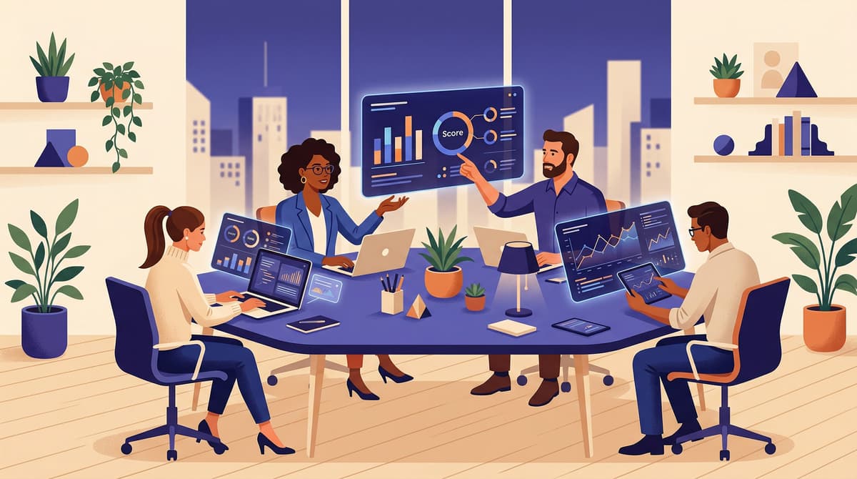 Expert team managing AI visibility campaigns on dashboards